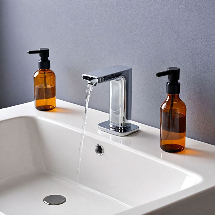 modern hands free faucet for bathroom