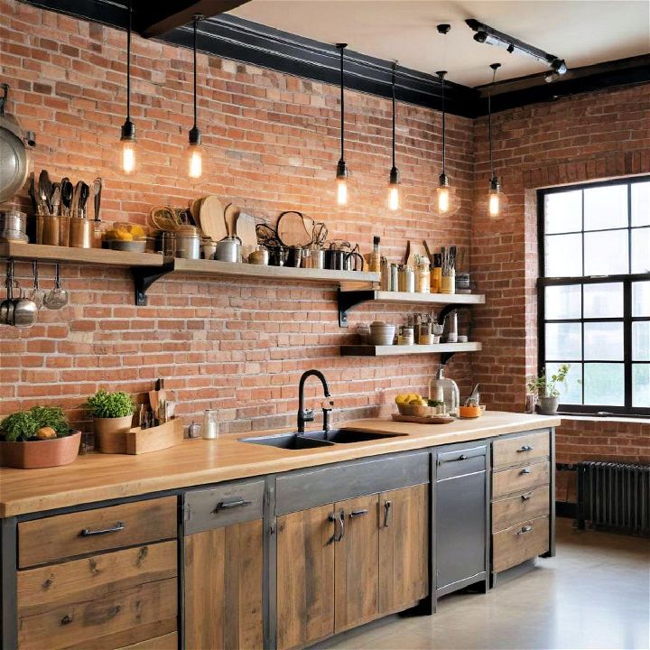 modern industrial kitchen