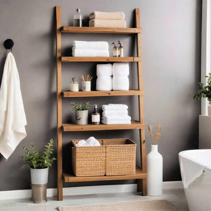 modern ladder shelves