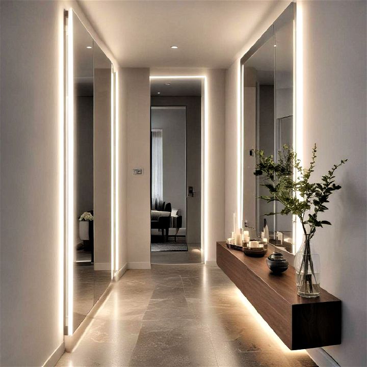 modern luxury backlit mirror