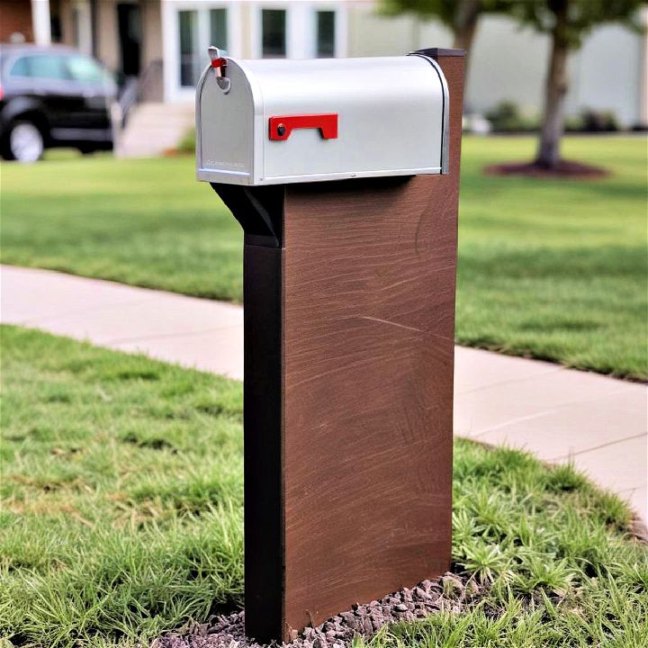 modern mailbox to enhance overall aesthetic