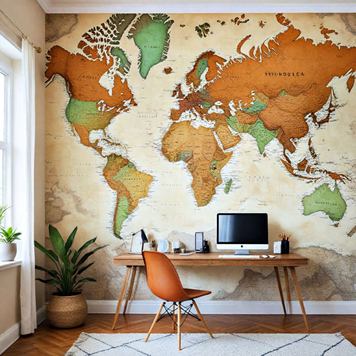 modern maps and globes wallpaper