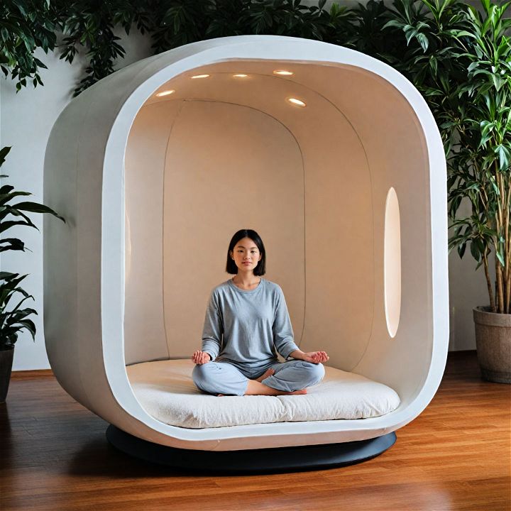 modern modular meditation pod