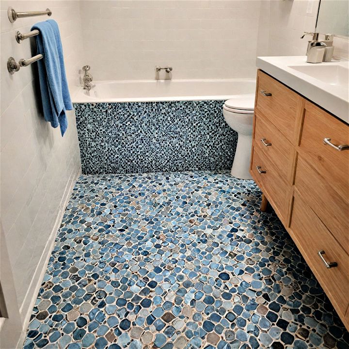 modern mosaic tiles painted floor