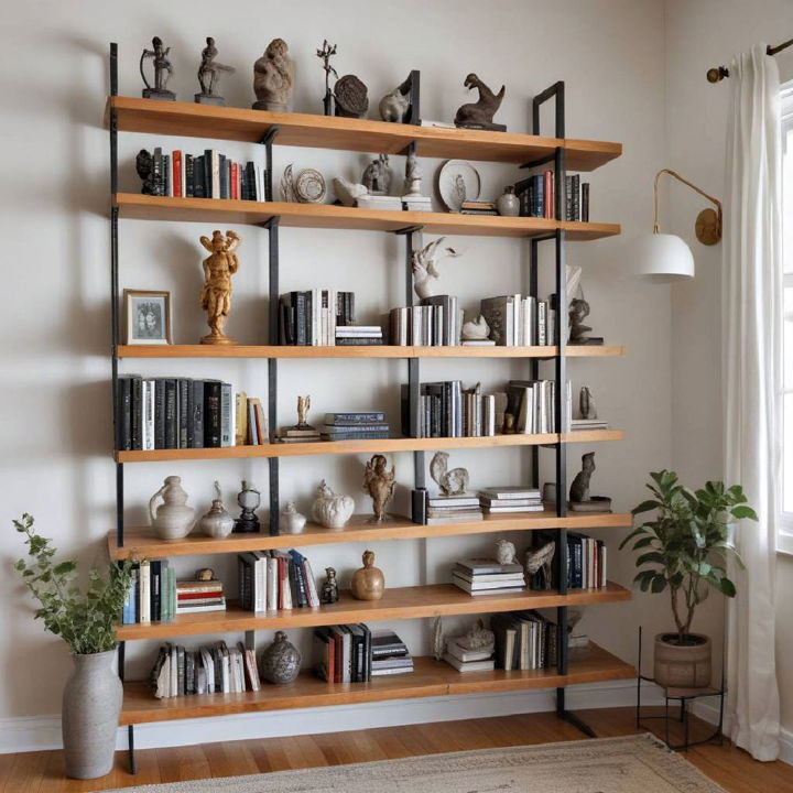 modern sculpture for bookshelf decor