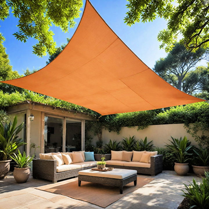 modern shade sail idea