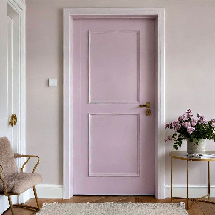 modern soft lilac door