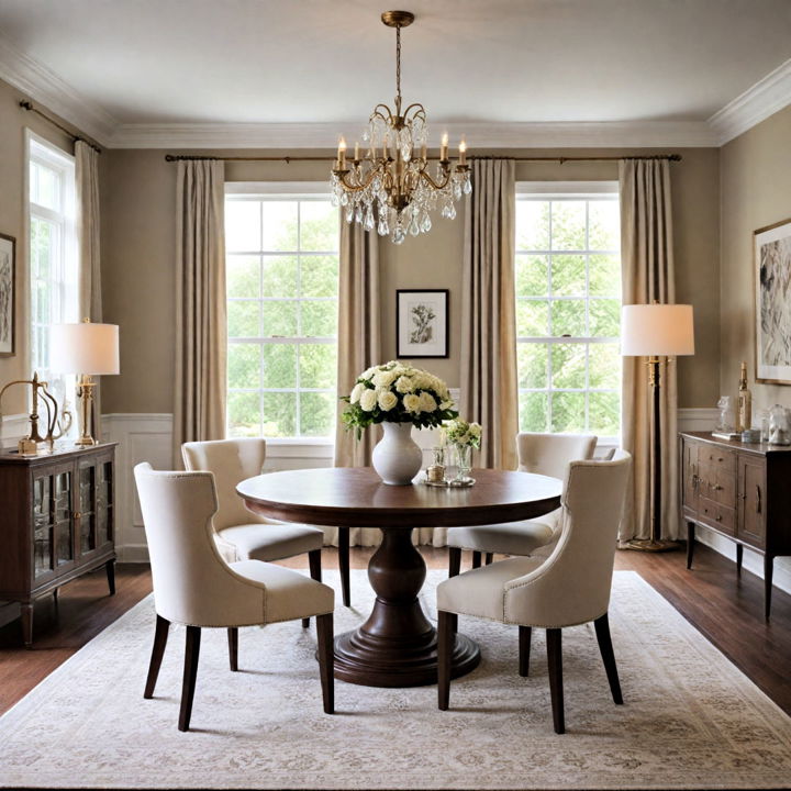modern transitional dining rooms