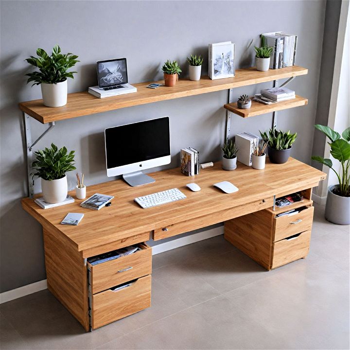 modular desk for any kitchen space