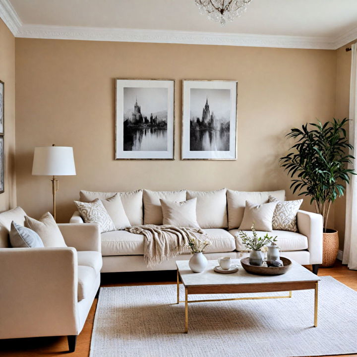 monochromatic minimalism dulux egyptian cotton living room