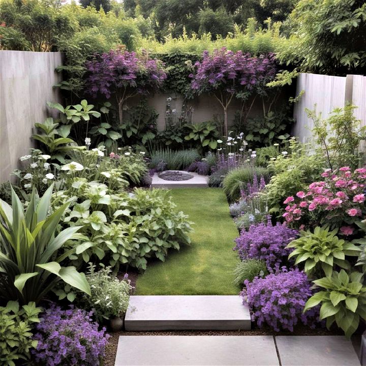 monochromatic small garden