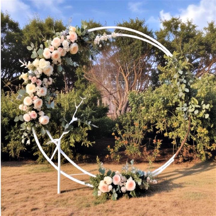 moon shaped arch for twilight ceremonies