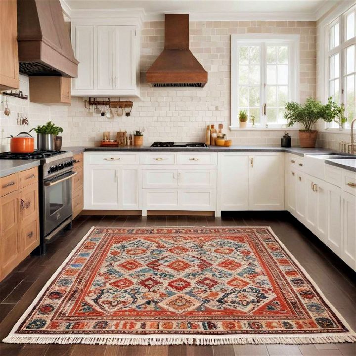 moroccan style rug for kitchen