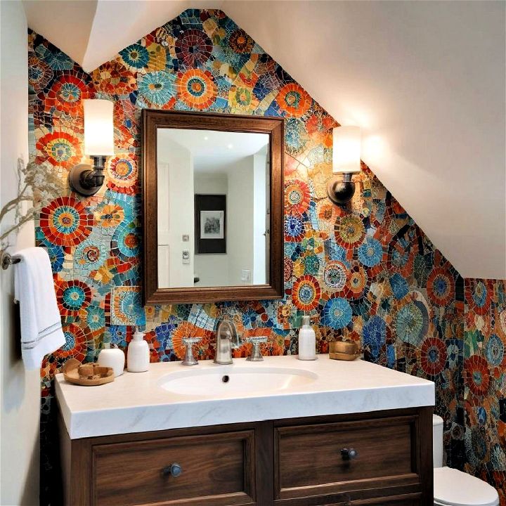mosaic backsplash for bathroom vanity