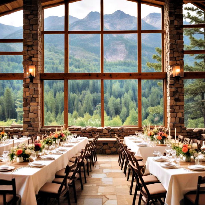 mountain lodge venue for summer