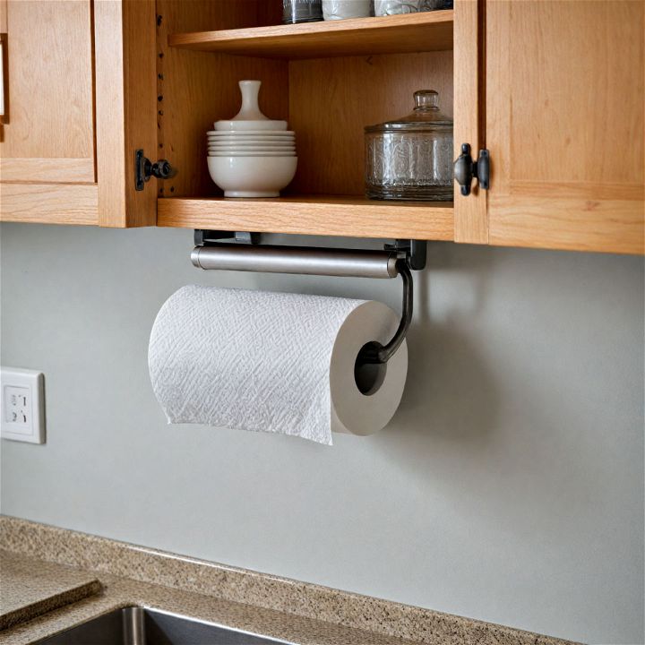 mounted paper towel holder