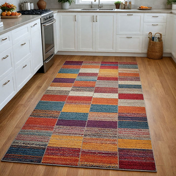 multi colored rug for kitchen floor