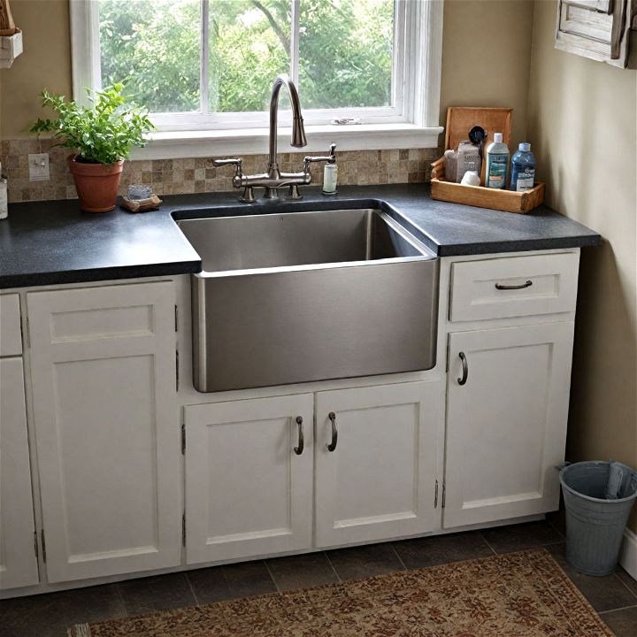multi functional utility sink for garage laundry room
