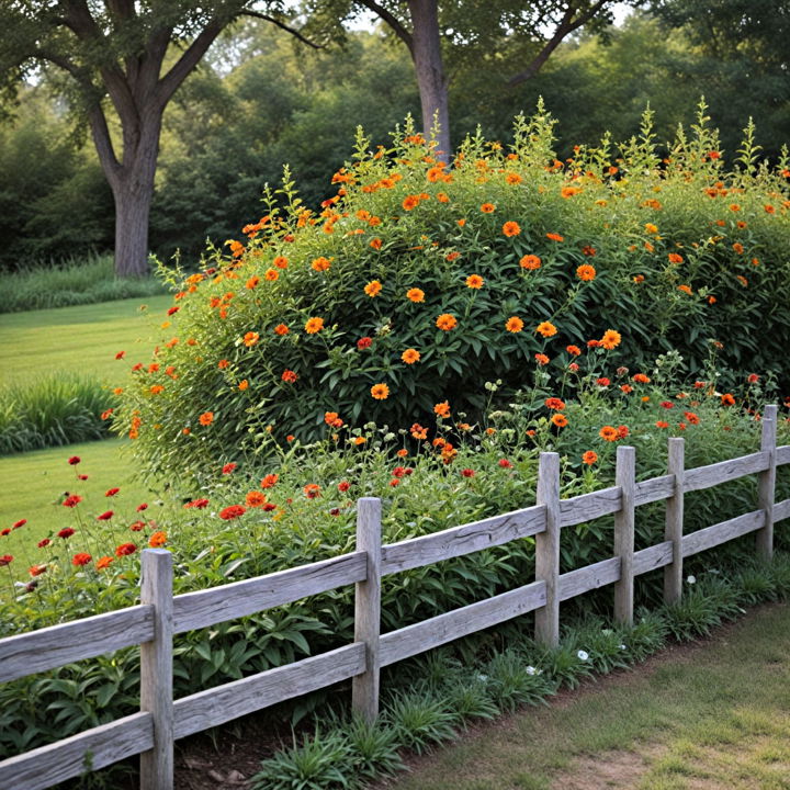 native plants for fence line landscaping