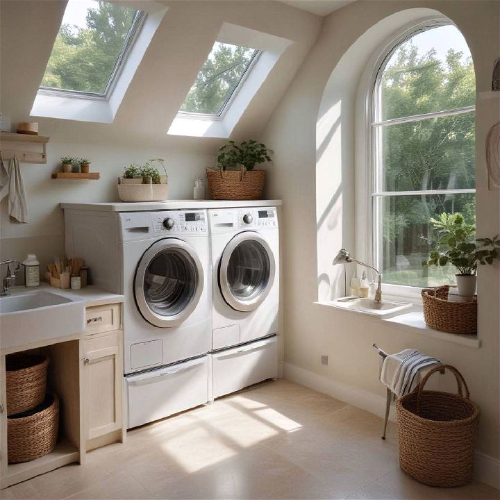 natural light for laundry room