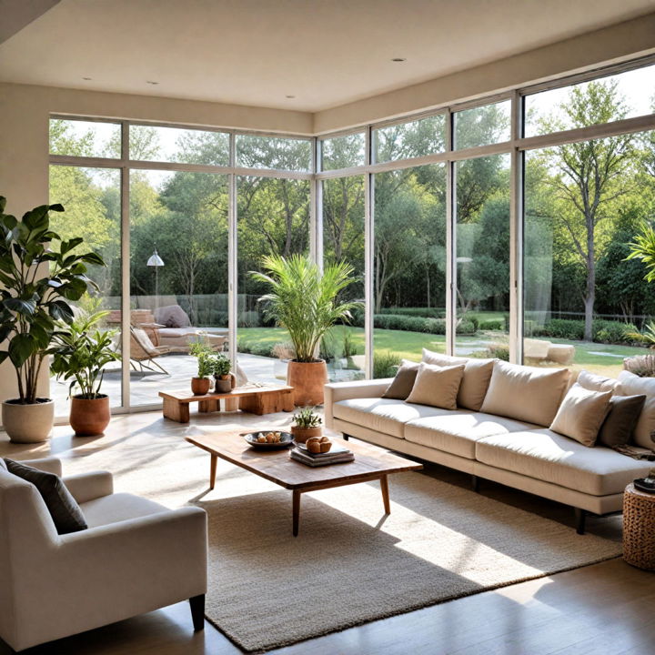natural light neutral living room