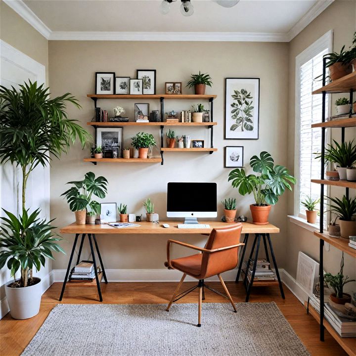 nature inspired oasis home office