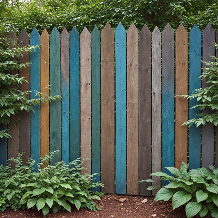 nature inspired palette fence