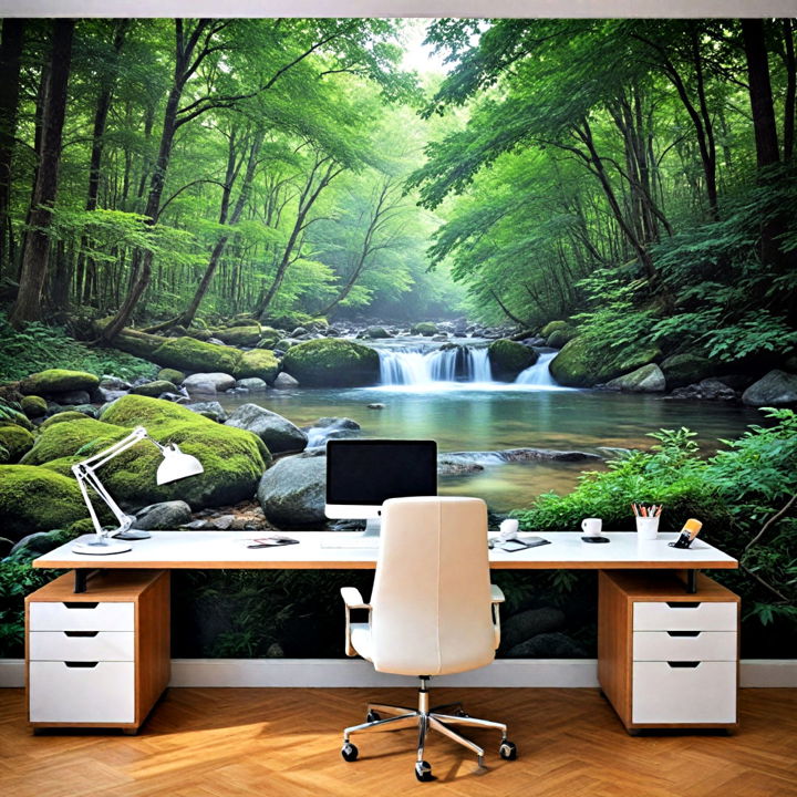 nature themed office wallpaper