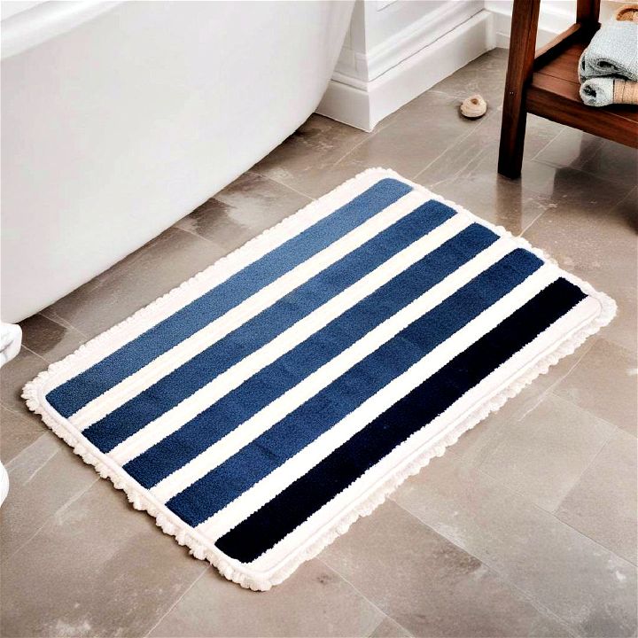 nautical bath mat