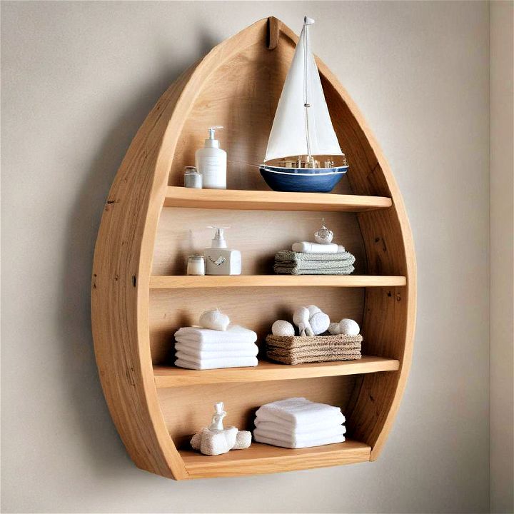 nautical bathroom sailboat shelf