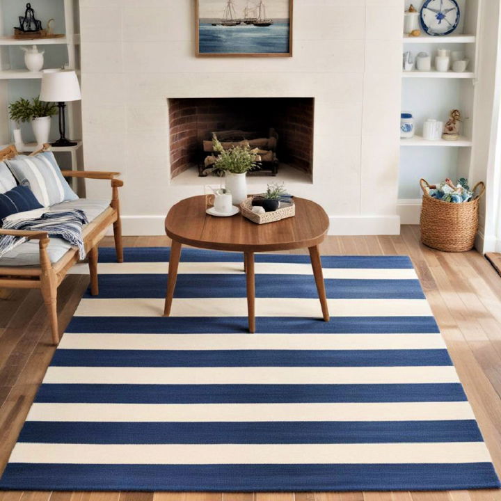 nautical rug for coastal decor