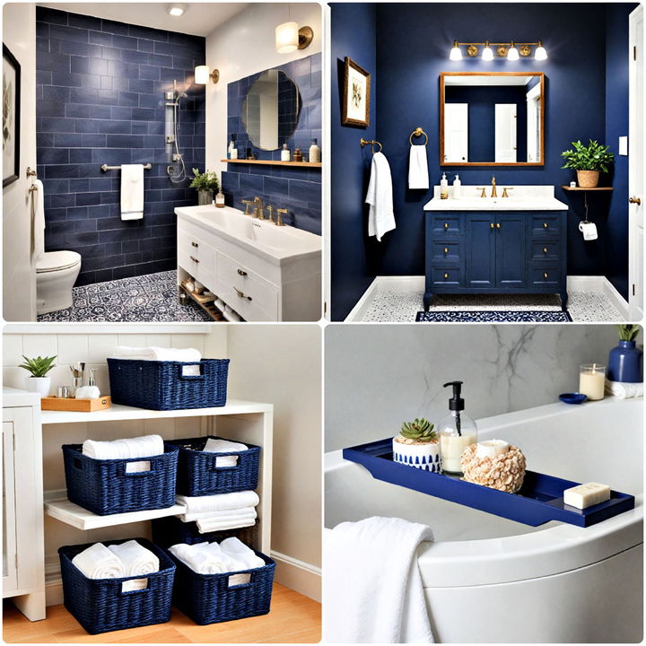 navy blue bathroom ideas