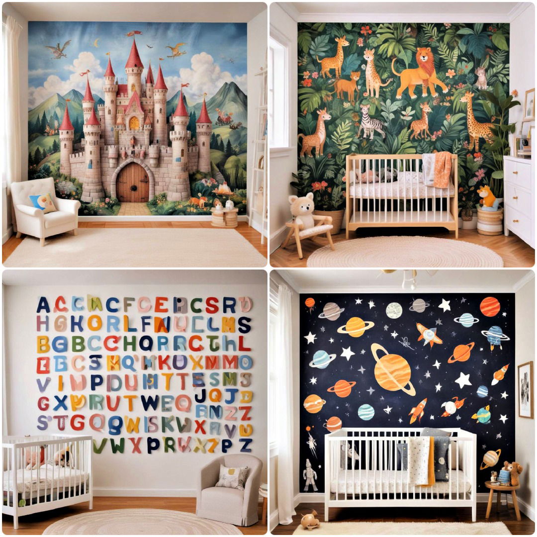 nursery accent wall ideas