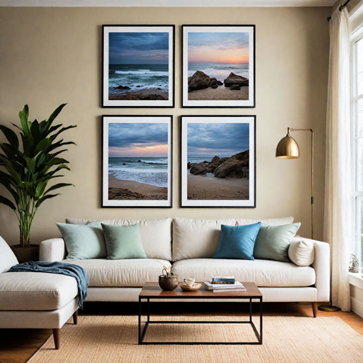 ocean view art for living room