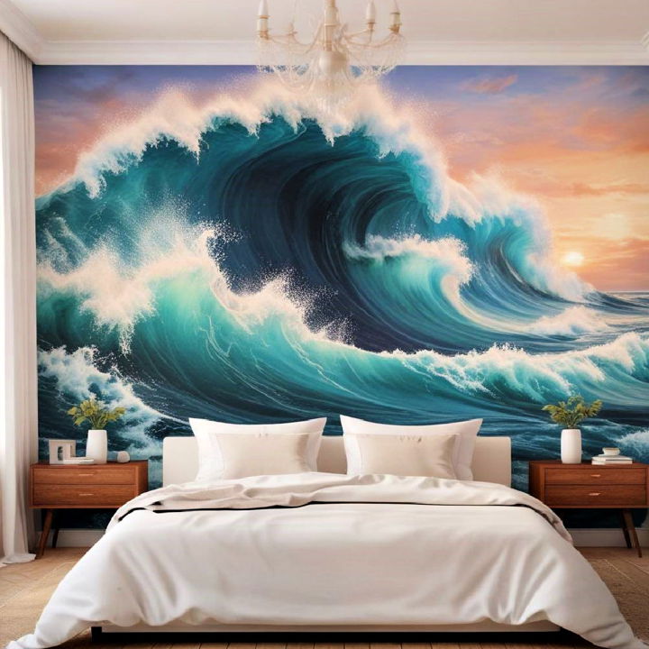 ocean wave patterns for coastal decor