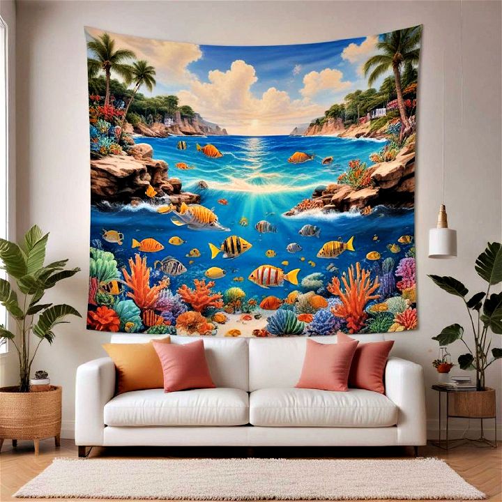 oceanic tapestry decor