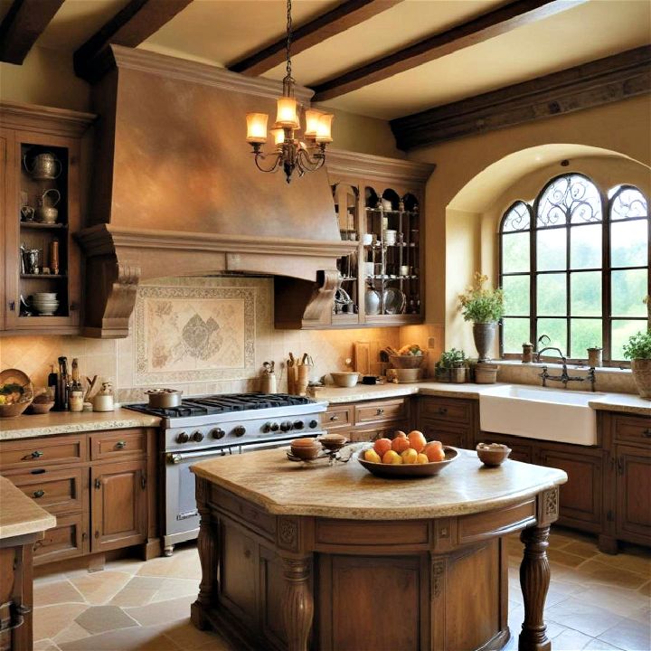 old world tuscan kitchen
