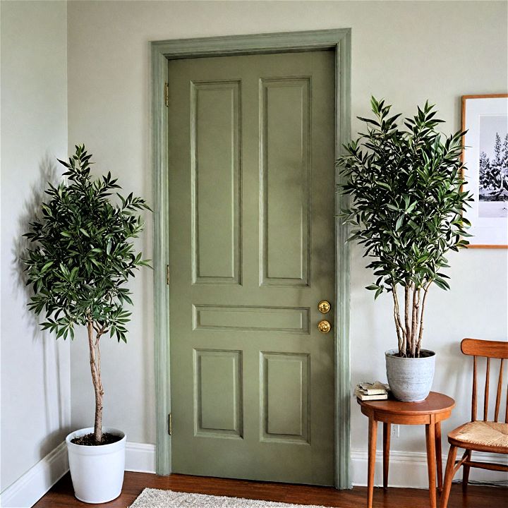 olive green interior door