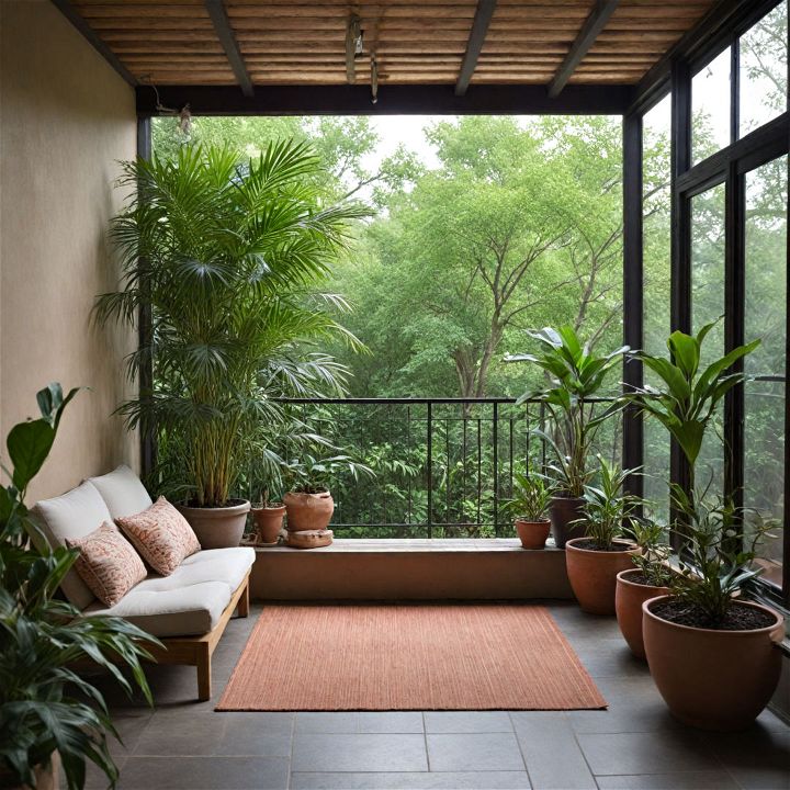 open air oasis for meditation room