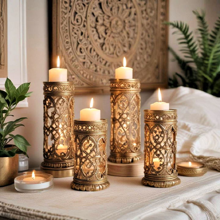 ornate candle holders
