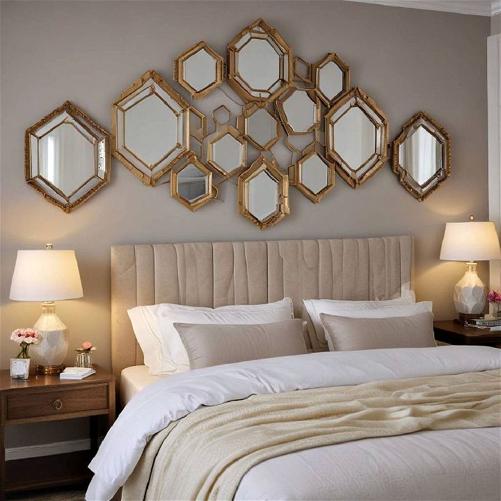 ornate mirrors art deco bedroom
