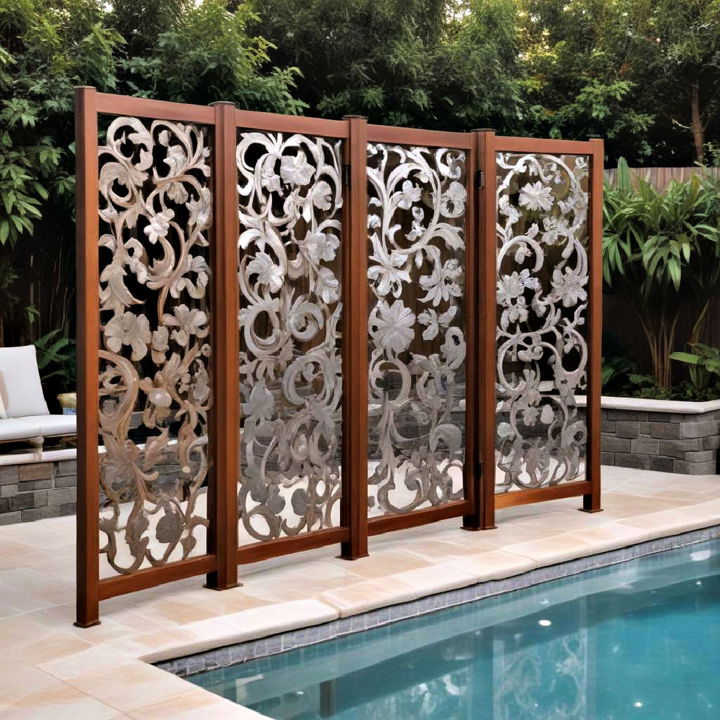 outdoor art privacy screens