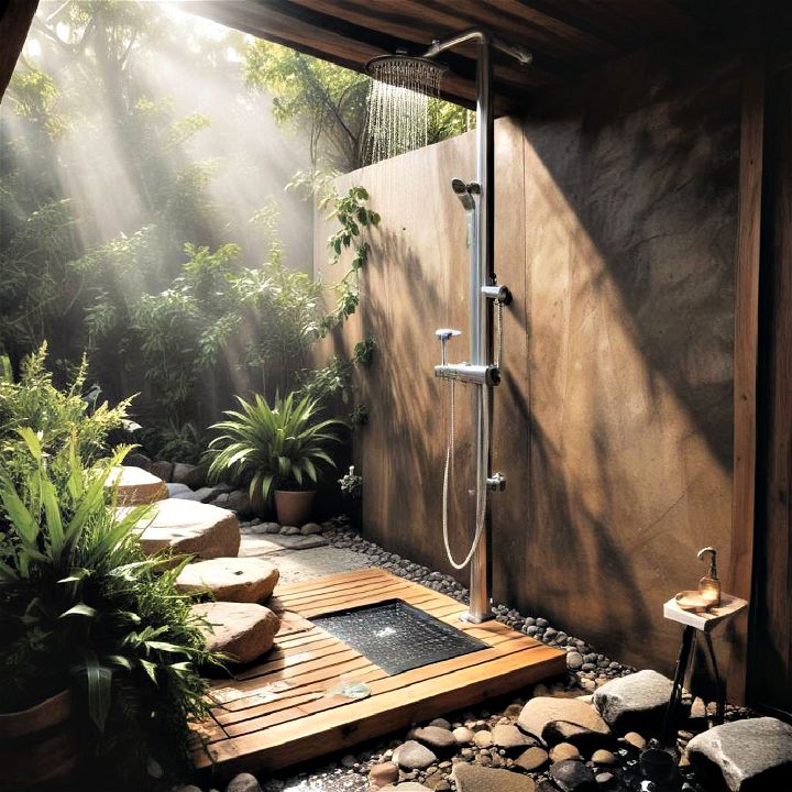 outdoor backyard shower