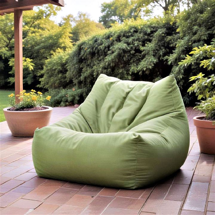 outdoor bean bag loungers seating solution