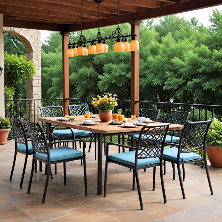 outdoor dining set for family meals