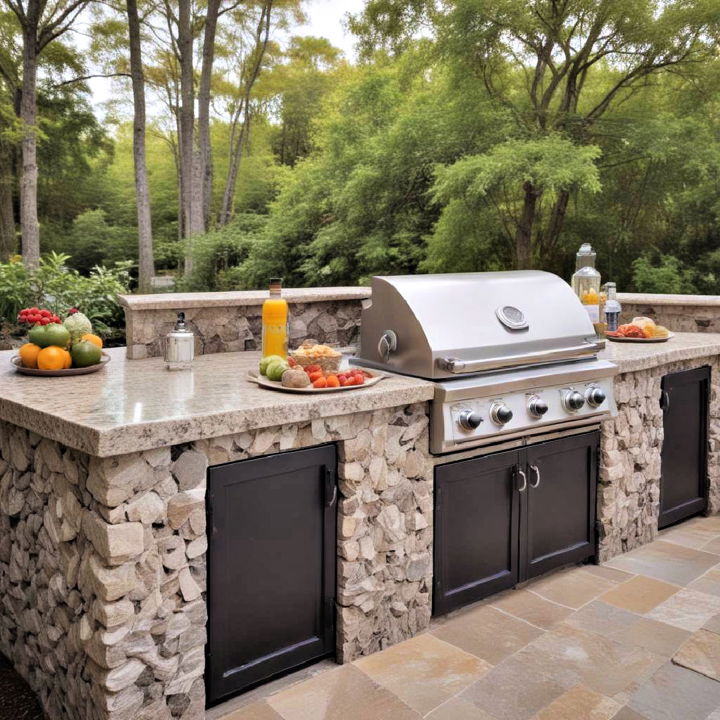 outdoor granite countertop