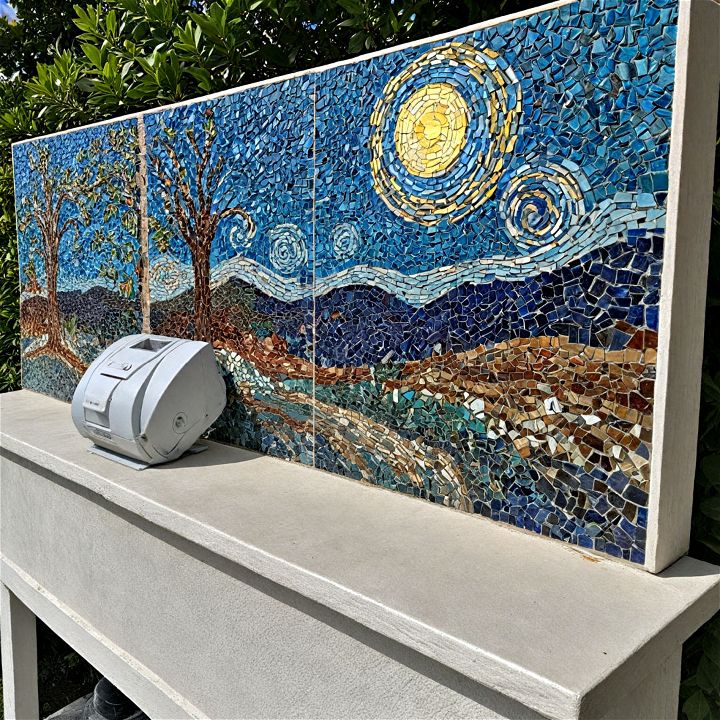 outdoor mosaic art for wall decor