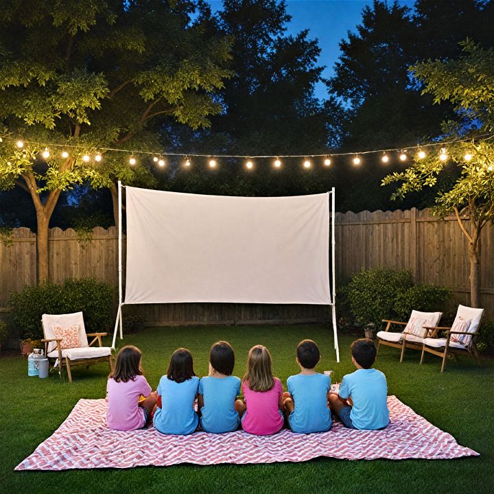 outdoor movie night for kids