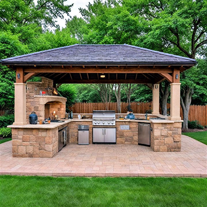 outdoor pavilion kitchen