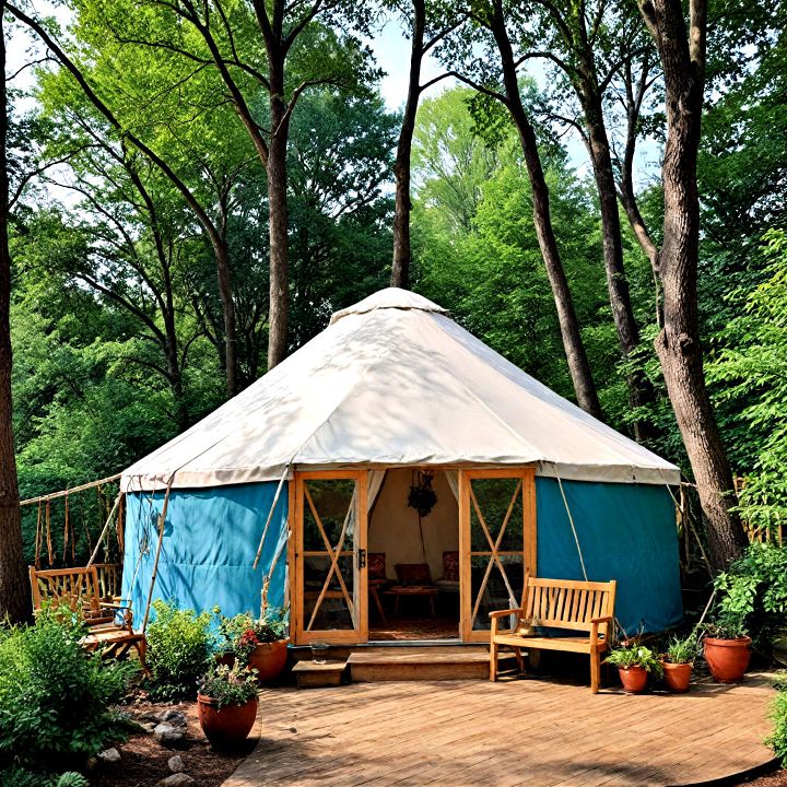 outdoor pavilion yurt